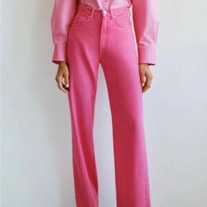 Pink zara jeans